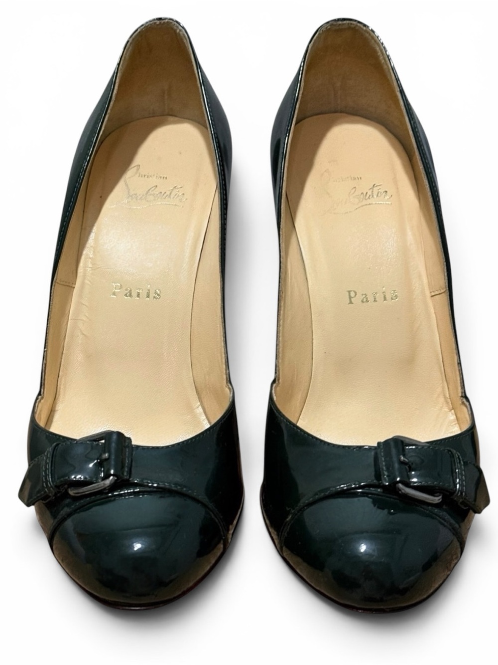 Christian Louboutin Patent Leather Buckle Pumps – Size 38 - Picture 2 of 8